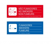 Dísticos de proibição ou permissão de fumar